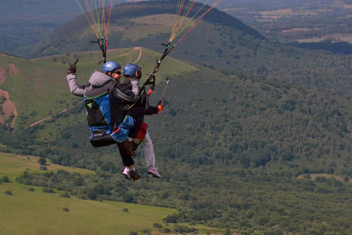 Action parapente